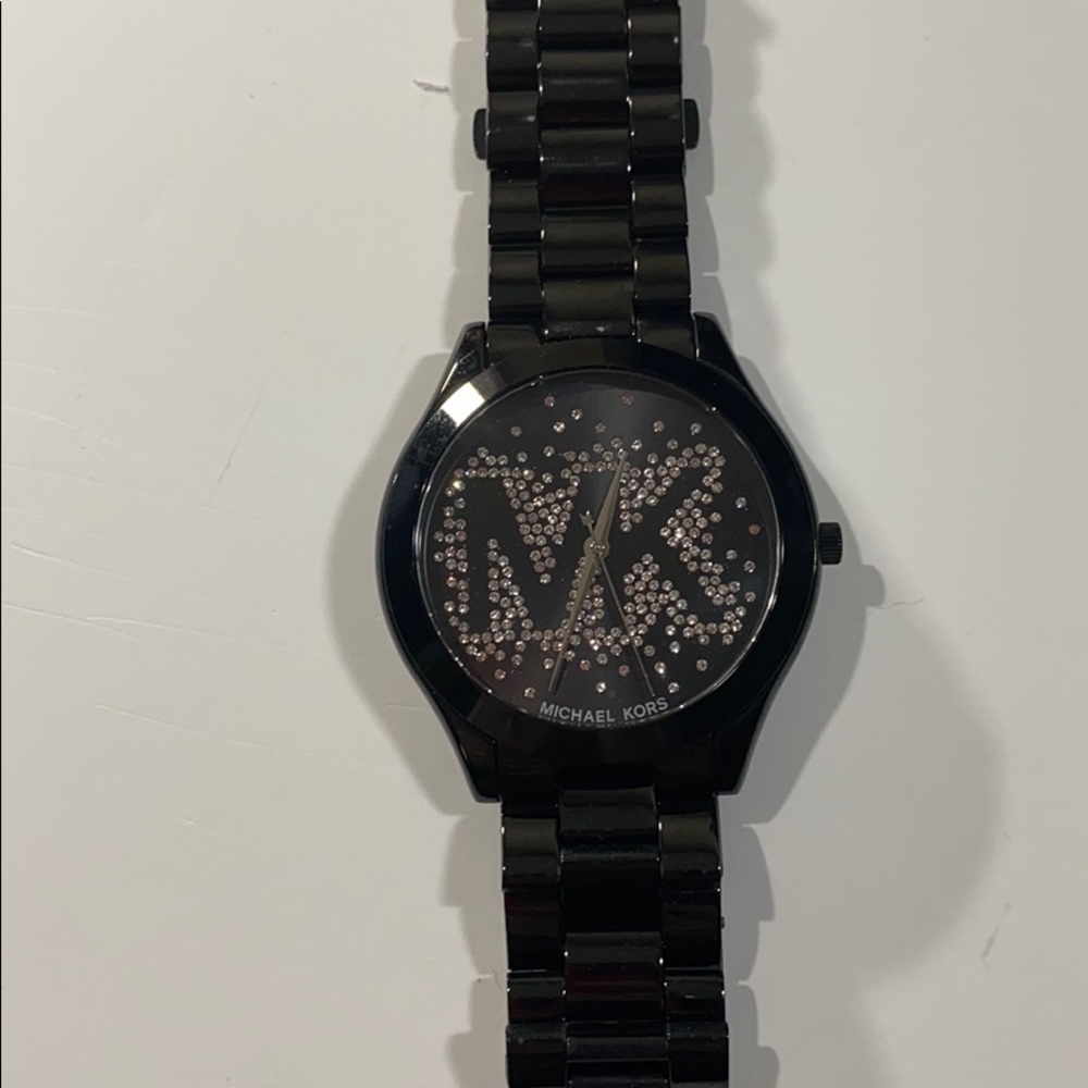 Michael Kors black metal watch